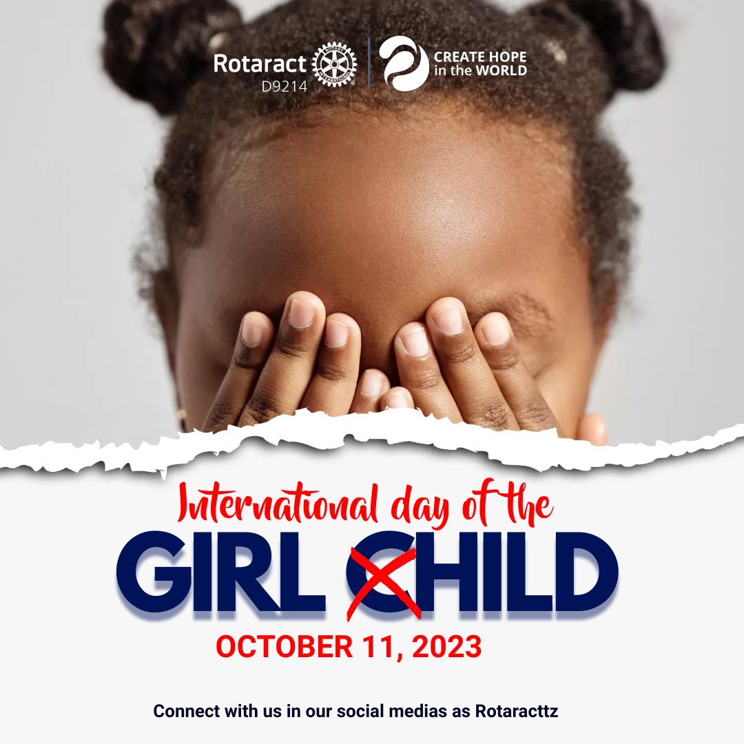 Empower Her, Embrace Her Potential - Celebrating International Day of the Girl Child  
#DayOfTheGirl #CreateHope 

<a href="/RotaractD9214/">Rotaract District 9214</a>