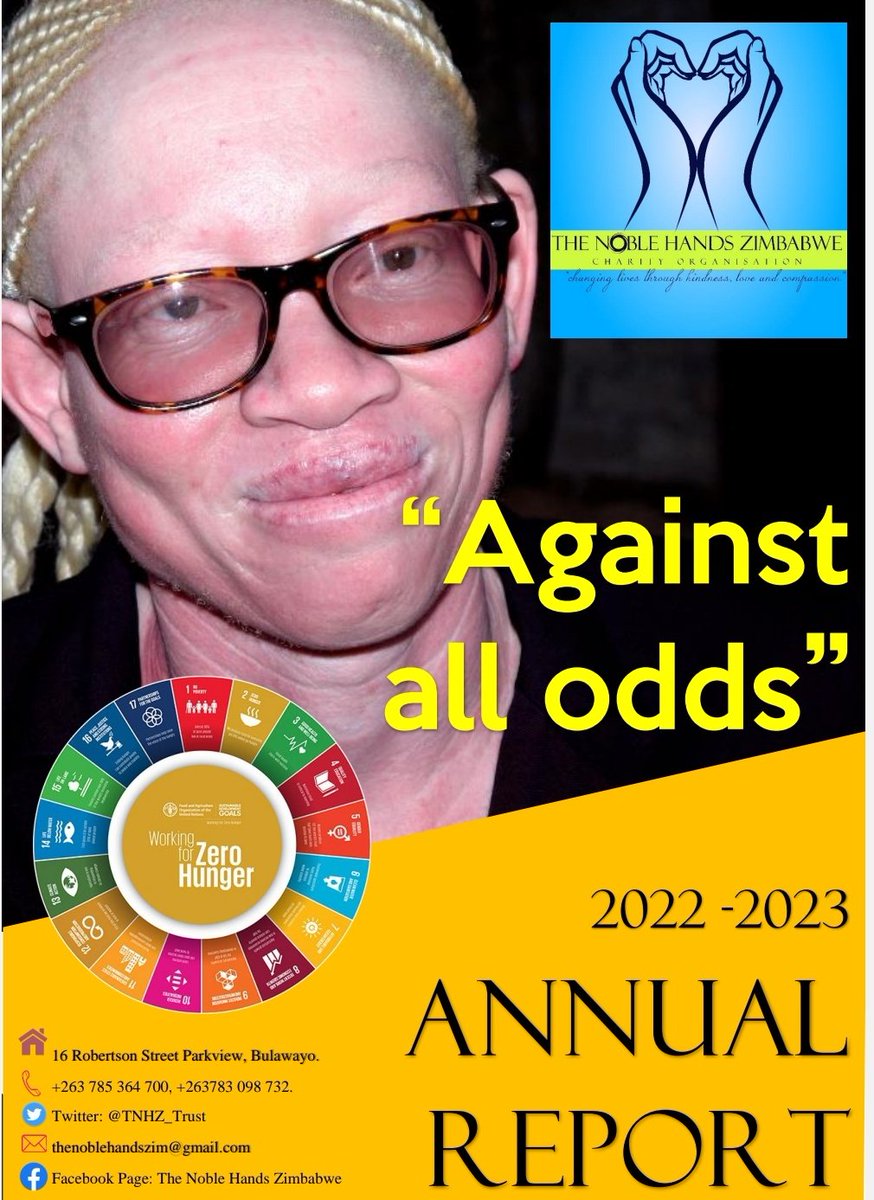 Dear partners, we have come to an end of our 2022-2023 programming year. The  Board of Trustees for The Noble Hands Zimbabwe expresses its appreciation to the support you have given for the period under review. Please find our Annual Report on link below drive.google.com/file/d/1bxbU2R…