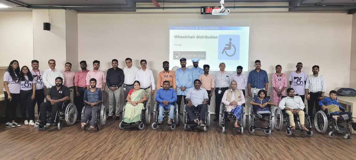 centumelec's tweet photo. Centum is honored to have the opportunity to support the differently-abled members of the economically weaker segment of the society by gifting them wheelchairs to individuals. 

Reinforcing the core values of Centum, to give back to the society in every possible way. https://t.co/bT8V3FvaBx