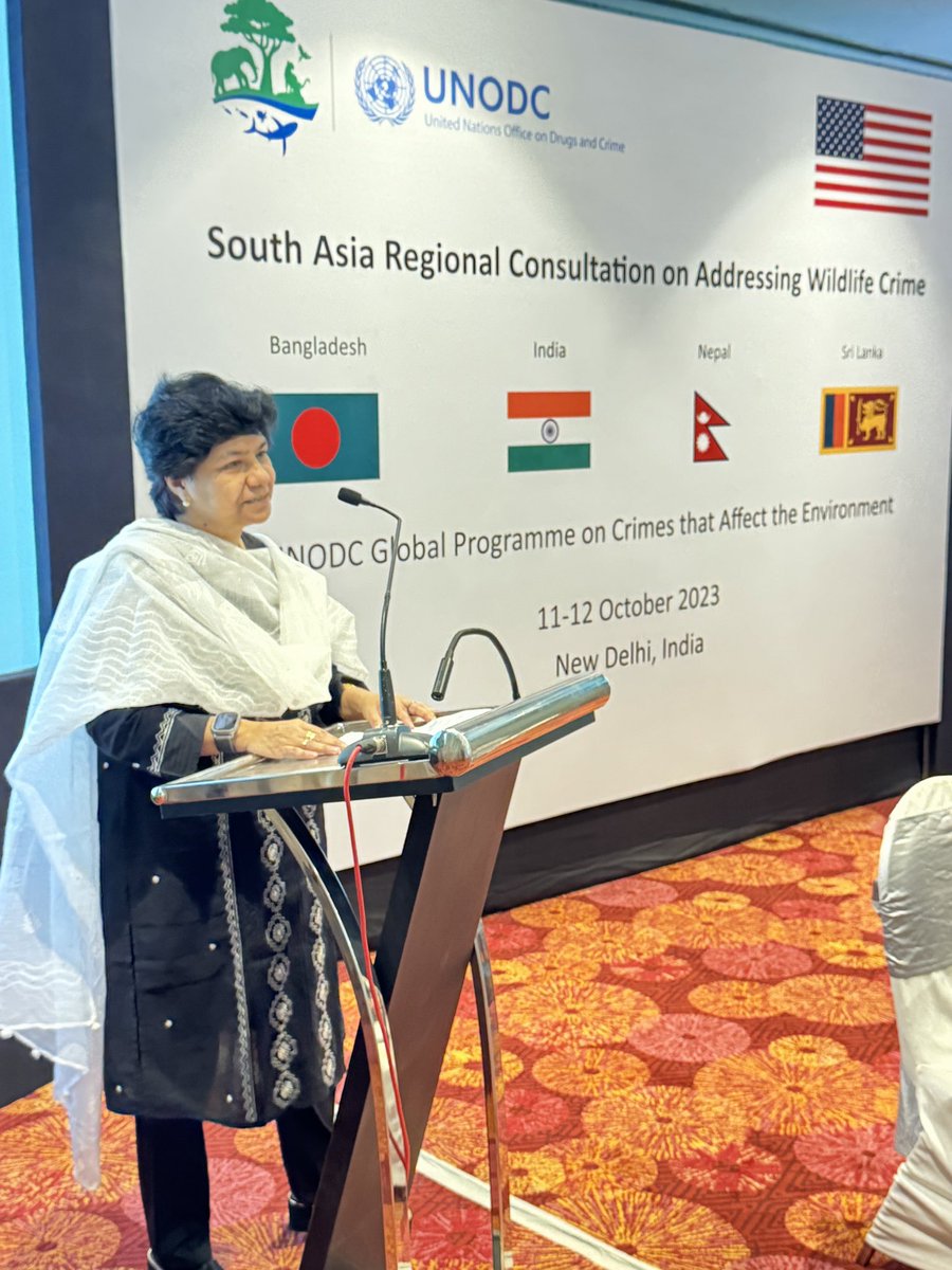 UNODC_ROSA's tweet photo. Kicking off 2 days of intensive discussions at the @UNODC South Asia Regional Consultation on Addressing Wildlife Crime, supported by @StateINL! 🐾Delving into challenges, solutions &amp; enhancing cooperation from crime scene to court: We’re building bridges to protect wildlife! 🤝 https://t.co/aKStz6eSJL