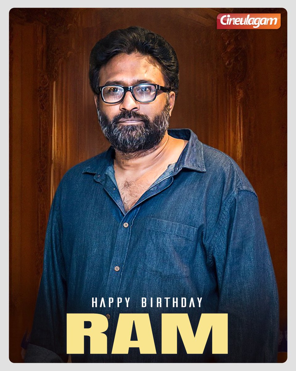 cineulagam's tweet photo. “Your vision and creativity in your movies have always led your individuality..." 🎬🎬
Happy birthday to #DirectorRam and have a great year ahead..!!
#HappyBirthdayDirectorRam #HBDDirectorRam #directorram #cineulagam https://t.co/6S8LDmqH47