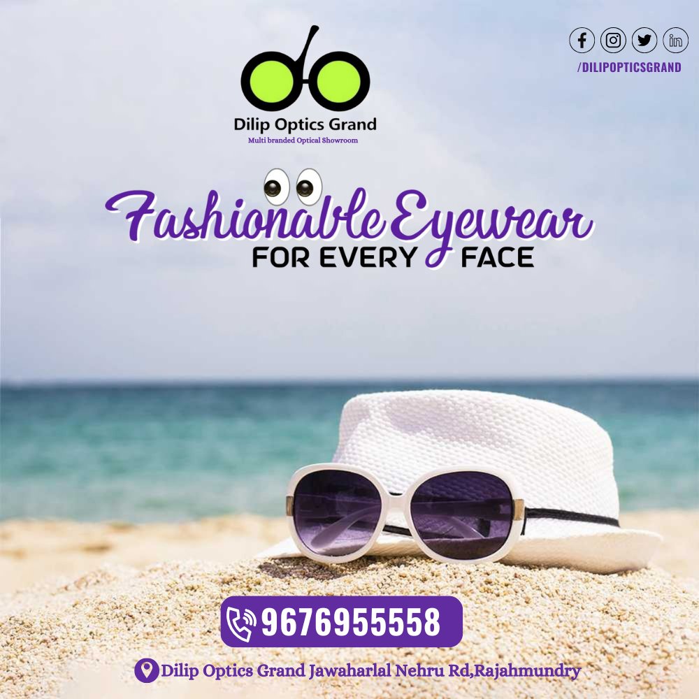 👓 Discover the Perfect Pair! 👓 At Dilip Optics Grand, we believe that fashion should be for EVERY face! 😎
🌟 Unleash Your Style Potential 🌟

#EyewearForEveryFace #FashionableFrames #DilipOpticsGrand #EyewearLove #StyleYourEyes #FashionFridays