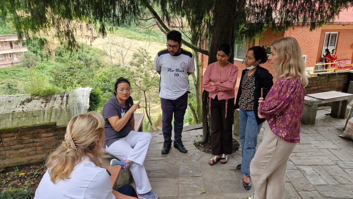 trudeflo's tweet photo. Kickstarting the C-LUNG project at Dhulikhel Hospital Kathmandu University Hospital where we aim to improve the health of children with lower respiratory tract infections @DHWeCare @NTNUikom #CEMIR @forskningsradet #GlobalHealth https://t.co/XbJaYGTTWJ