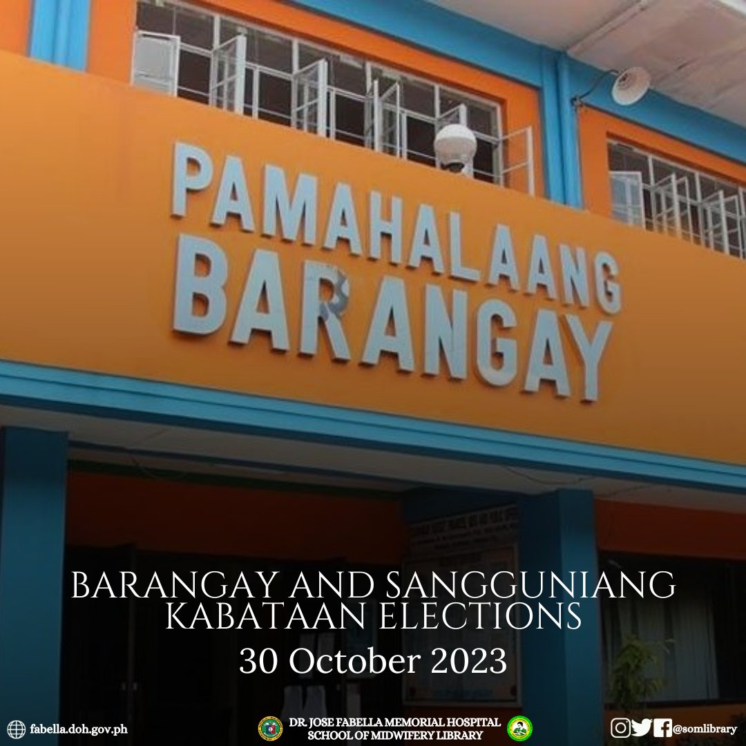 somlibrary's tweet image. In view of Proclamation no. 359 released 10 October 2023 by Malacanang declaring 30 October 2023 as a Special Non-Working Holiday, the library is closed and shall resume operations tomorrow, 31 October 2023.

Thank you.

#SOMLibrary