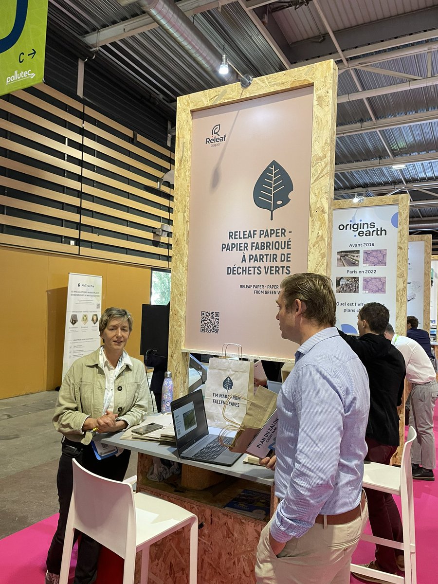 FrankMAINARD's tweet photo. Acteur partenaire de #inoe présent au salon @Pollutec en moment à Lyon #carbonloop #charwood #Forestor #releafpaper https://t.co/slB8AYoWQI