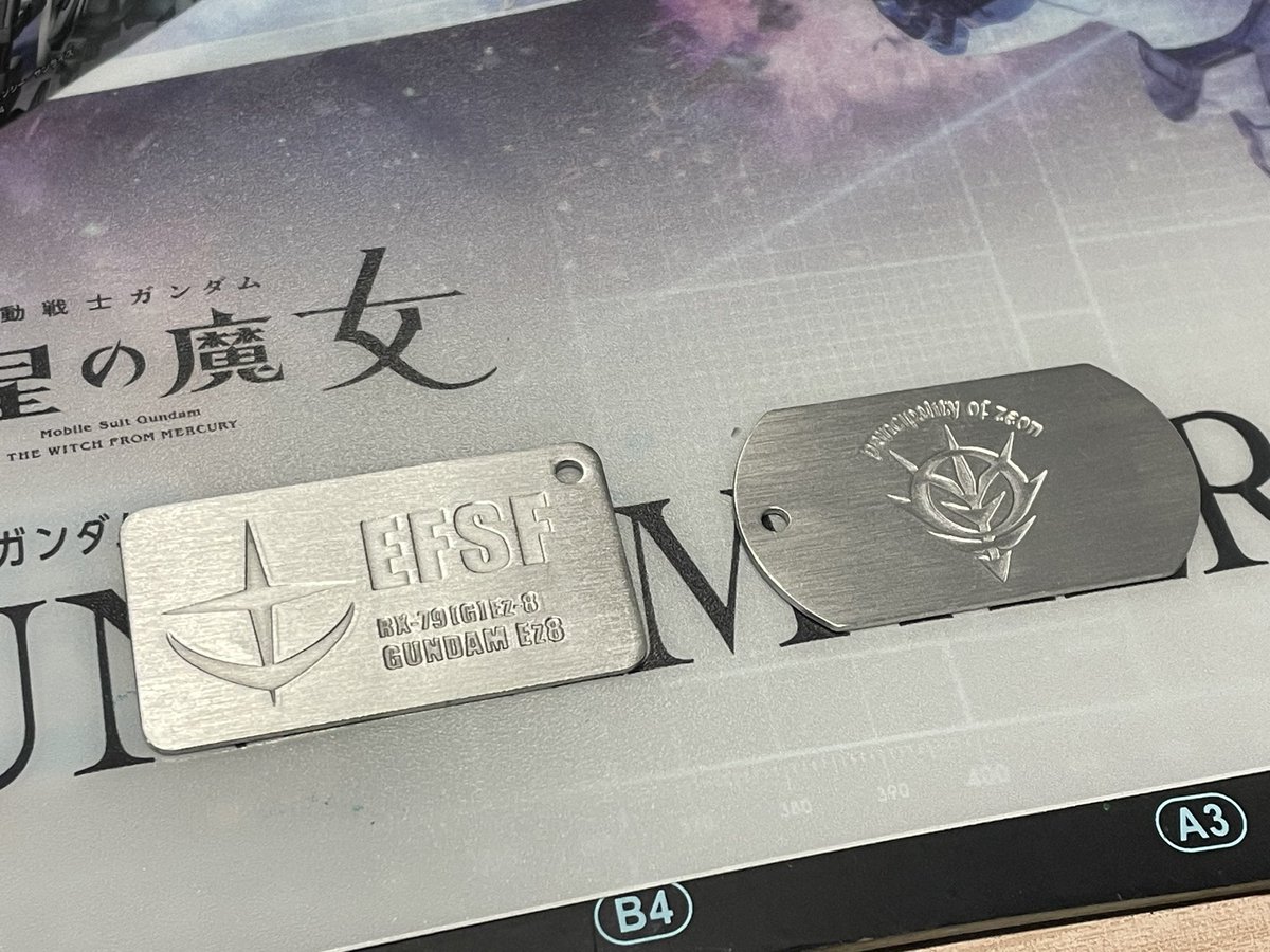 nyanpeiandtora's tweet photo. もしもしガンダム有識者？
もし記憶にあったら教えて欲しいんですけど、このフィギュアの詳細知っている方いますか?
全長8〜9cmくらいで
EZ8とグフカスタムには金属タグが付いていた
陸戦型ガンダムとグフには紙タグが付いててMOBILE SUITS GANDAMと書いているが検索しても出てこない
#ガンダム https://t.co/VNb5VVtsdY
