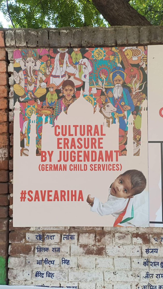 #SaveAriha 
'We are once again at #JantarMantar in New Delhi for the Indian baby girl being held in foster care in Germany. Our demand: she be allowed to celebrate Diwali with the Indian community in Berlin.'
#SuranyaAiyar's Facebook post. 
@thinkfirstindia @ShashiTharoor