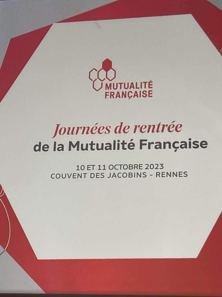 C’est parti pour les journées de rentrée la <a href="/mutualite_fr/">Mutualité Française</a>. Merci <a href="/EChenut/">Eric Chenut</a> <a href="/SeverineSalgado/">severine salgado</a> de votre invitation à échanger sur l’#IA en santé : la <a href="/mutualite_fr/">Mutualité Française</a> a été l’un des premières à porter le principe de #GarantieHumaine désormais inscrit dans l’#AIAct européen !
