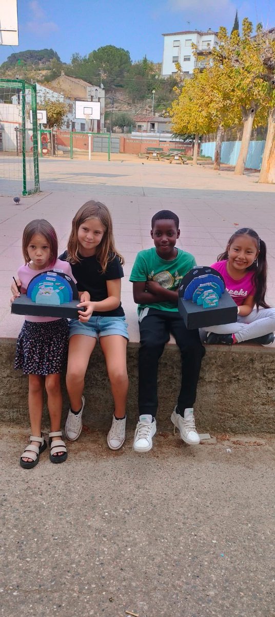 FEDACSantFeliu's tweet photo. Els alumnes de P3 hem estudiat les capes de l'atmòsfera d'una manera diferent... creant la nostra pròpia maqueta! Ha sigut molt divertit! #avuixdemà2024 #TenimUnProjecte  #SomMeteoròlegs #escolesfedac https://t.co/t2yvCfhHfP