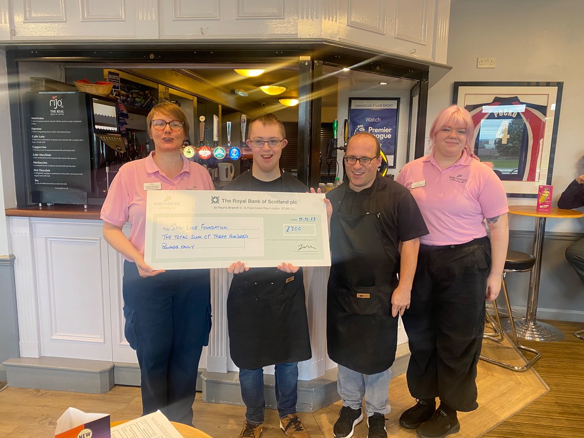 Shaw Lane Foundation (@shawlanesports) on Twitter photo Lovely visit today from Angela Blackburn and Staff from Spen Court representing <a href="/Barchester_FDN/">BarchesterFoundation</a> who kindly donated to our new #Communitycafe. Our staff from <a href="/OpeningDoors8/">Opening Doors</a> were deligheted to welcome them. Lovely visit today from Angela Blackburn and Staff from Spen Court representing <a href="/Barchester_FDN/">BarchesterFoundation</a> who kindly donated to our new #Communitycafe. Our staff from <a href="/OpeningDoors8/">Opening Doors</a> were deligheted to welcome them.