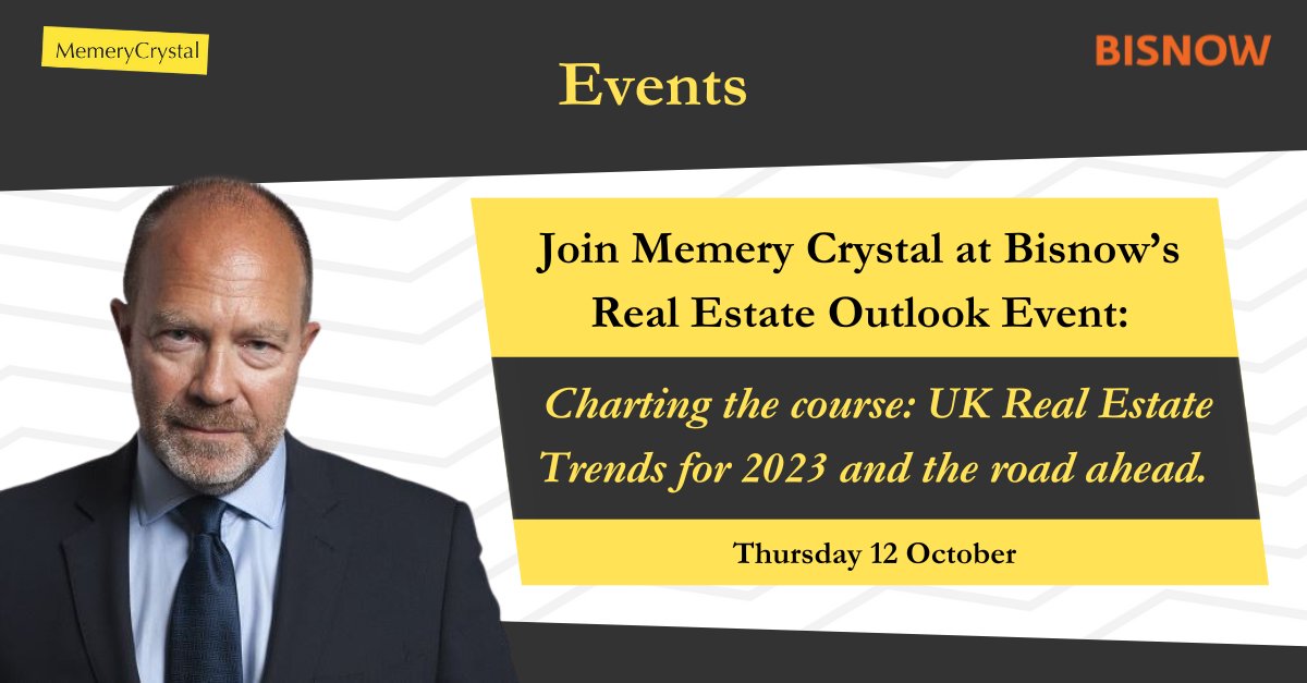 We look forward to seeing you tomorrow at the <a href="/Bisnow/">Bisnow</a> #RealEstate Outlook event.

Our team will be on hand at the Memery Crystal stand to answer any questions about our legal services. Come and say Hi!

Tickets: bit.ly/3tBjulS

#Banking #RealEstateFinance