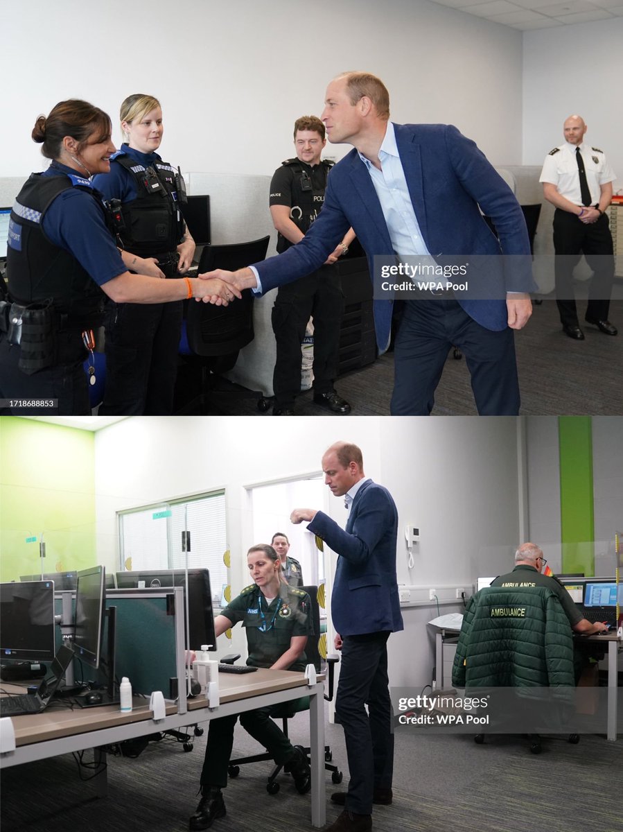 Back to blue😍😍!!

HRH The Prince of Wales is visiting   Milton Keynes Blue Light Hub to discuss mental health strategies for emergency responders.

Prince William worked as Search& Rescue pilot for 7 years.

#PrinceWilliam 
#PrinceofWales 
#WMHD2023
