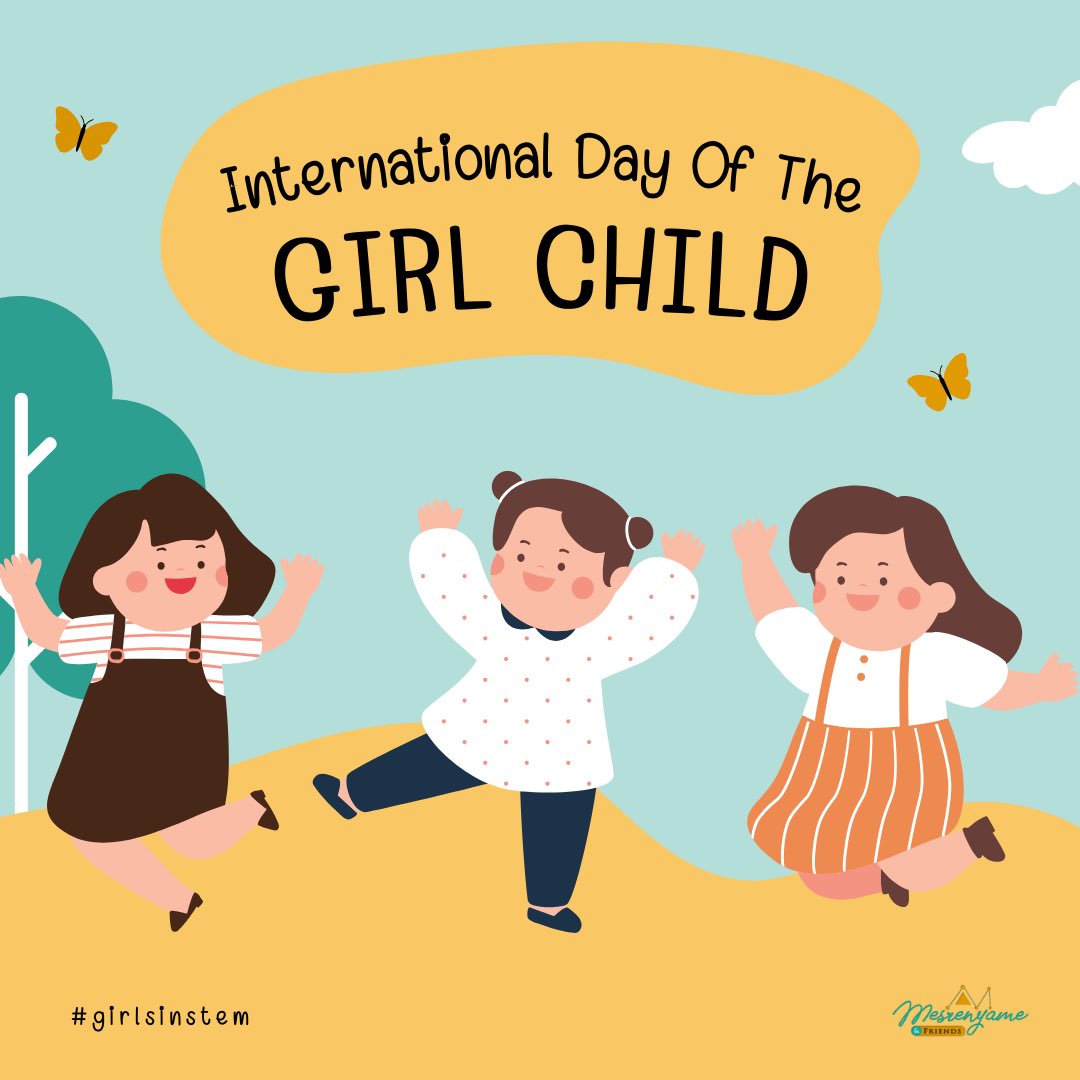 Today, on the International Day of the Girl Child, let's celebrate the boundless resilience and incredible potential of girls all around the world. Their strength, dreams, and determination know no bounds, and they are proof that #GirlsCanDoAnything when given the chance.