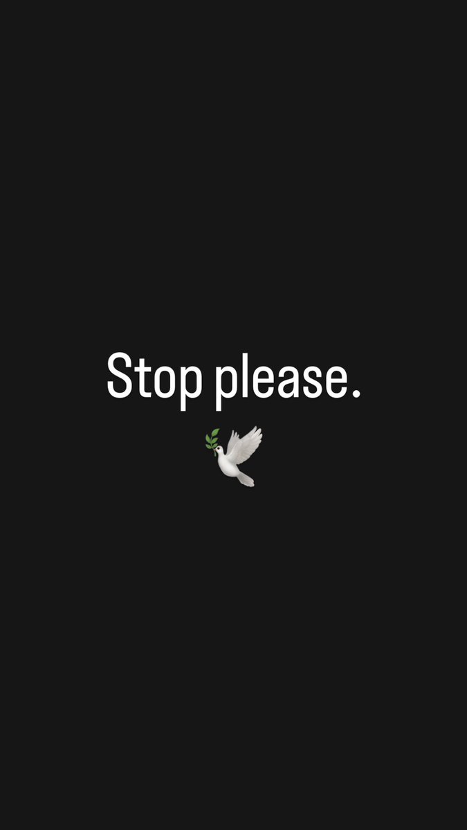 Stop please. 🕊️