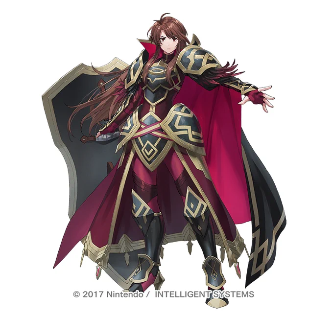 【お知らせ】ファイアーエムブレムヒーローズにて、 『神装シーマ( 小林ゆうさん)』を描かせていただきました。  I drew "Sheena" for Fire Emblem Heroes.   #FEヒーローズ #FEHeroes
