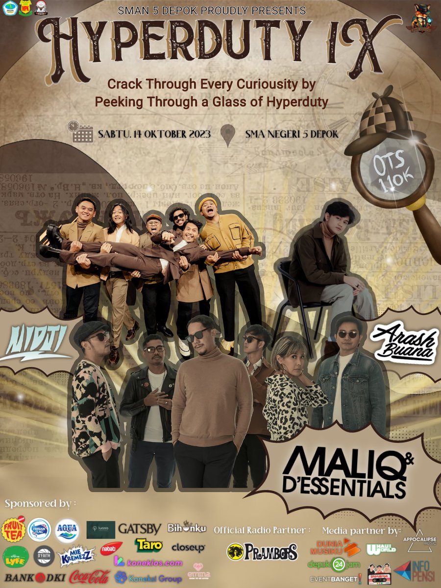 INFO PENSI (@infopensi) on Twitter photo Depok! Sabtu ini di HYPERDUTY SMAN 5 Kota Depok
Akan ada <a href="/maliqmusic/">MALIQ & D'ESSENTIALS</a> <a href="/nidji/">NIDJI</a> dan <a href="/arashbuana/">Arash Buana</a>
Ramaikan! Depok! Sabtu ini di HYPERDUTY SMAN 5 Kota Depok
Akan ada <a href="/maliqmusic/">MALIQ & D'ESSENTIALS</a> <a href="/nidji/">NIDJI</a> dan <a href="/arashbuana/">Arash Buana</a>
Ramaikan!
