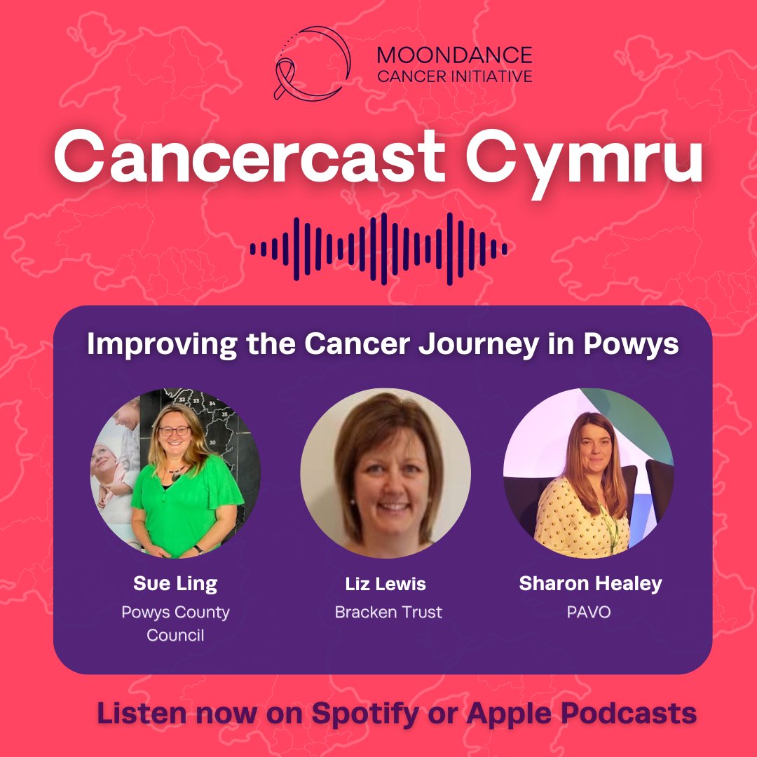 In a new podcast series, Cancercast Cymru, representatives of the unique Improving Cancer Journey in Powys team discuss prioritising quality of life after cancer by guiding patients to community support.

Listen to all episodes now: moondance-cancer.wales/research-insig…