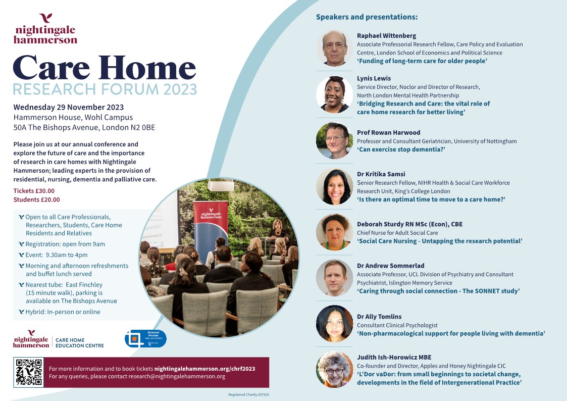 Meet our incredible line-up of guest speakers for this year’s Care Home Research Forum. Join us for an enlightening day of insights, knowledge and networking. To learn more about the conference and to secure your tickets, visit: buff.ly/3r411NZ #CHRF #conference #care