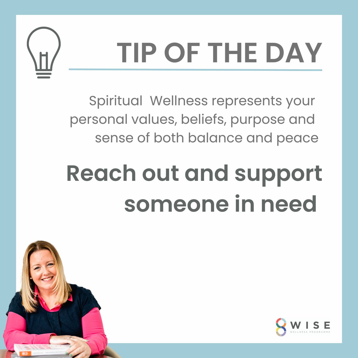Learn to mentally thrive the 8 Wise Way with the Tip of the Day
Get in touch for more information on how to access the 8Wise Programme and develop a healthier happier mind for an improved quality of life.

#mentalhealth #wellness #wellbeing #personaldevelopment