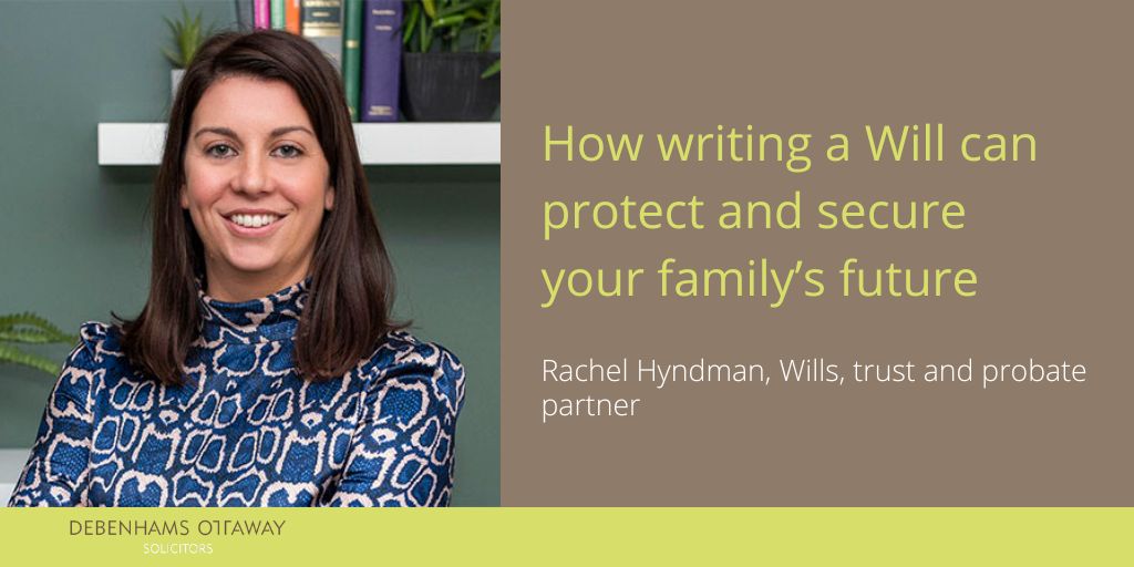 DebenhamsOtt's tweet photo. “The number of people without a Will in the UK is at an all-time high,” states our Wills, trusts and probate partner Rachel Hyndman in an interview with
@hertslife on how having a Will can secure your families future. Read more here 👉 https://t.co/klJAAURYns #MakingAWill https://t.co/2VtHFscE6V
