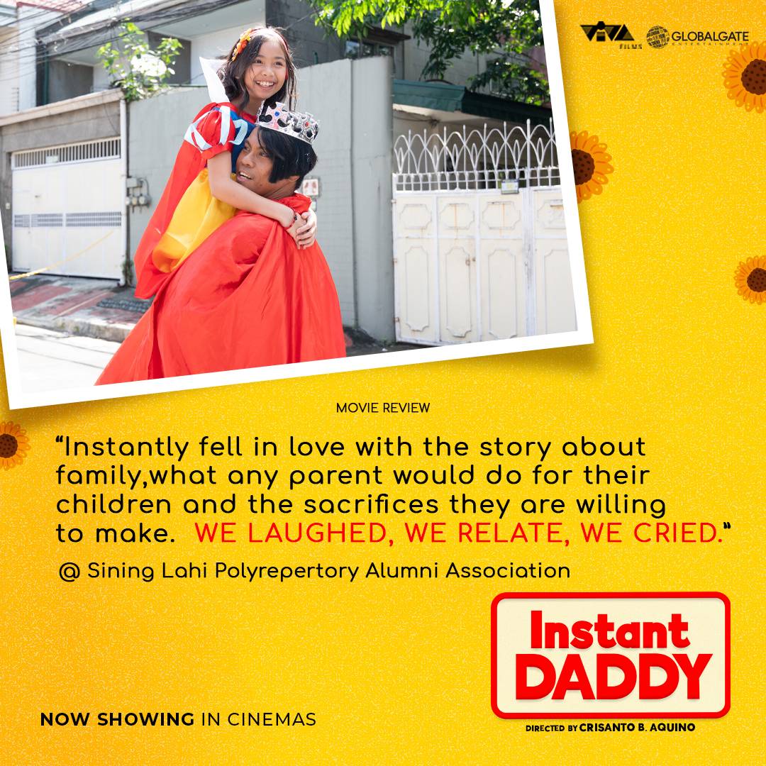 VIVA_Films's tweet image. Ito ang pelikulang kailangan panoorin sa SINEHAN kasama ang pamilya kaya 'wag palagpasin!

#InstantDaddy is NOW SHOWING IN CINEMAS!