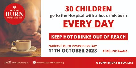 Good first aid following a burn or scald can make an enormous difference, would you know how to react? #STOPDROPROLL #COOLCALLCOVER

#stopteaber #NationalBurnAwarenessDay #BeBurnsAware 

@CBTofficial @WeCareWales @WelshActive @CwlwmCymru