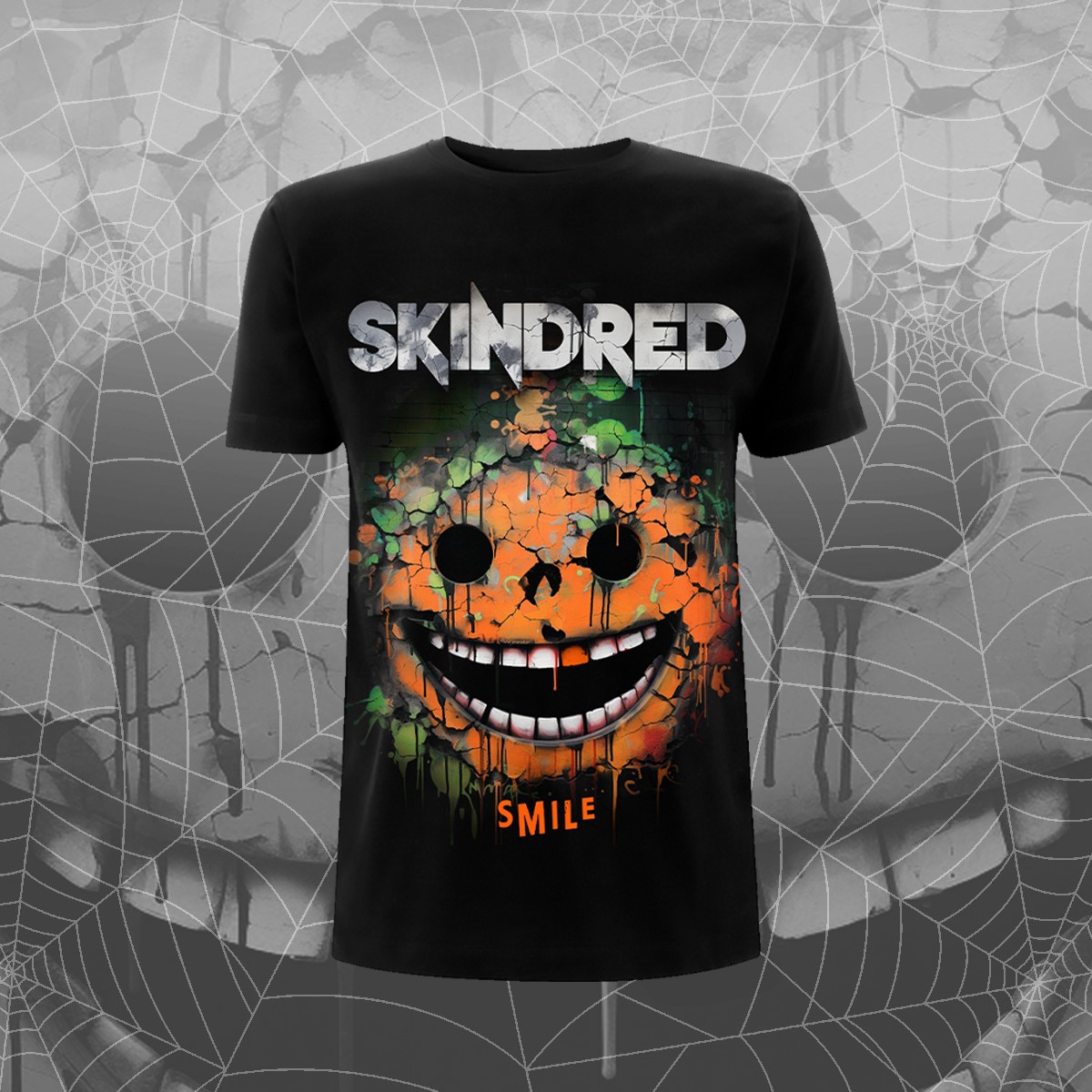 Our special new Halloween Smile T- Shirt is on sale as of today from . Grab one quick !
skindred.probitymerch.com