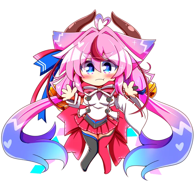 ヒメちゃん透過素材にして表情差分つけました動画などにご自由におつかいくださいー!