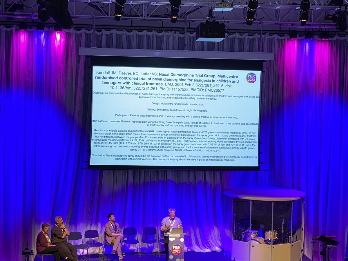 GenSouthgate's tweet image. #PIER2023 Alan Charter presents the paper that changed his practice, with intranasal pain relief central to pain relief in children in ED, has improved our practice, &amp;amp;more is coming!

ncbi.nlm.nih.gov/pmc/articles/P…
