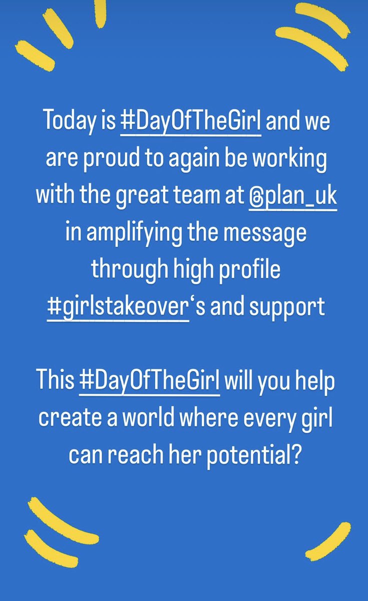 #DayofTheGirl @PlanUK #GirlsTakeover #PoweredByGirls