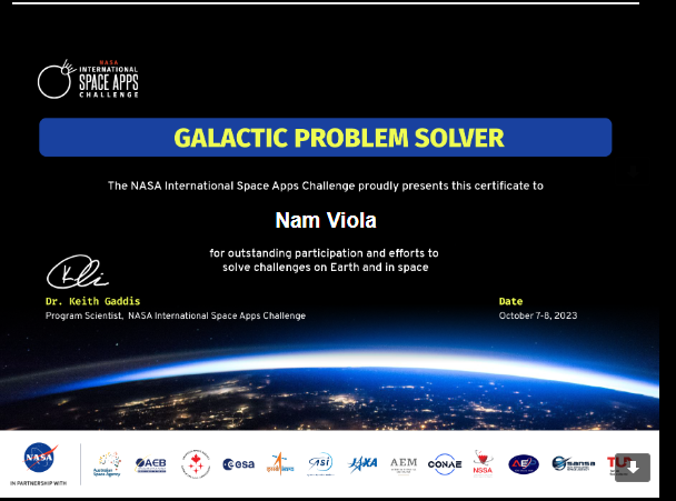namiliraviola18's tweet photo. Happy to share I participated in this where we explored the Deep space climate Observer. Thank you @NASA @patiencenamugwanya and team for the opportunity
#Nasaspaceappchallenge. https://t.co/5z6SMR5xlf
