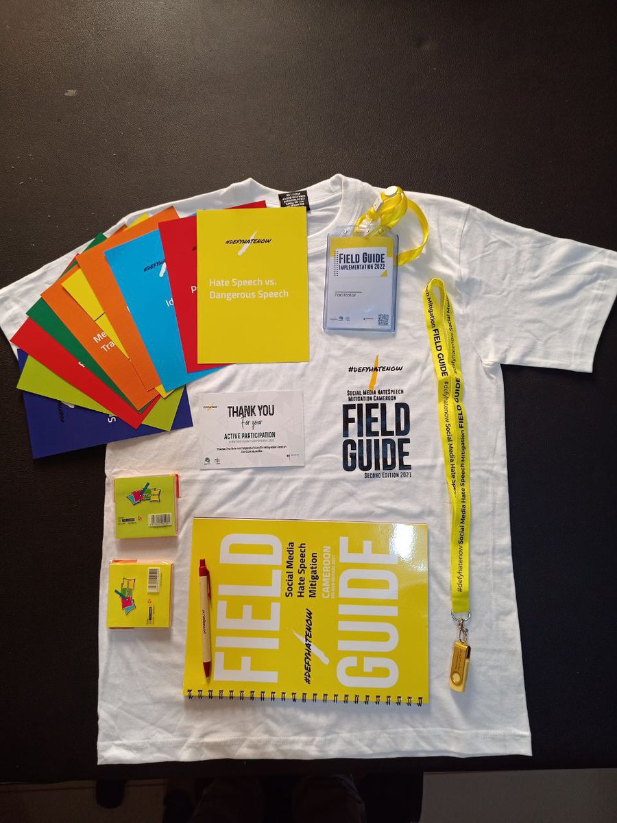 Demain, nous serons à Garoua pour l'atelier de mise en œuvre du guide pratique de #defyhatenow comme outil d'atténuation des conflits en ligne et dans les communautés.

Télécharger le guide via ce lien:bit.ly/3FbWeO1

#FieldGuideCameroon
#Act4Peace
#defyhatenow