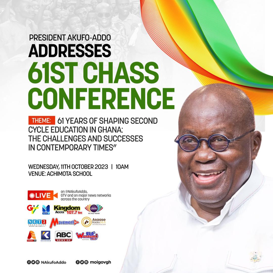RAahiagbah's tweet photo. President address CHASS.....One of the consequential achievements of the Nana Addo-NPP administration is its investments in education. The impact of these investments is long-term.
#NPPCOMMS #TV3NewDay #CitiNewsroom #GMG #JoyNews #3NewsGH @asaaseradio995 @metrotvgh @peacefmonline