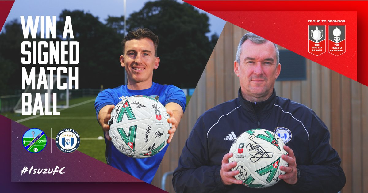 WIN an official signed @mitresports match ball ⚽️ from the 2023 Non-League Finals Day! 🏆 

📣 Calling all @AscotUnitedFC & @FCHTOnline fans, comment your team below  👇🏽   

Competition ends 22nd Oct 18+ only. T&C's: isuzu.co.uk/terms-and-cond…… 

#IsuzuFC #FAVase #FATrophy