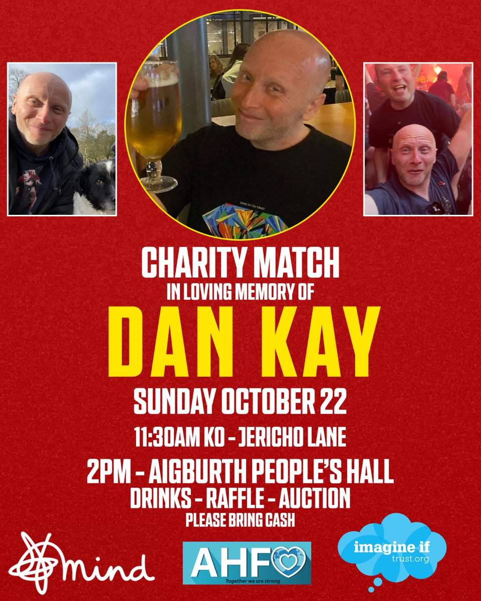 I'm proud to announce the ECHO will play a charity game on Sunday 22nd October in memory of our friend <a href="/dankay/">Dan Kay 💙</a>💜

This will be followed by a fundraising event and I would love as many as possible attend.

Further details and charities below - DM for more💙❤️
