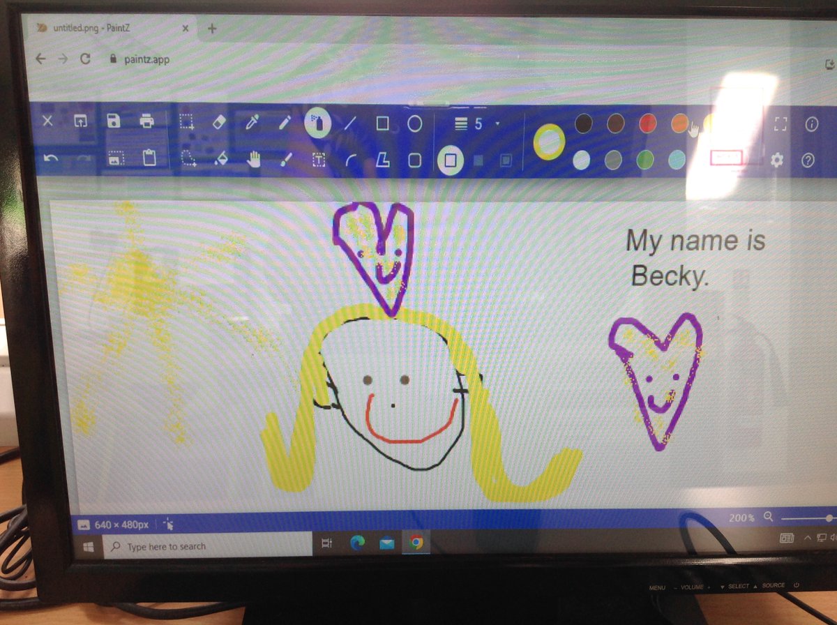 GBS_Grasshopper's tweet photo. Grasshoppers are continuing to develop their keyboard and mouse skills by writing a sentence and drawing a picture. @GilesBrookSCH #gbs4computing https://t.co/qNnBRmffSf
