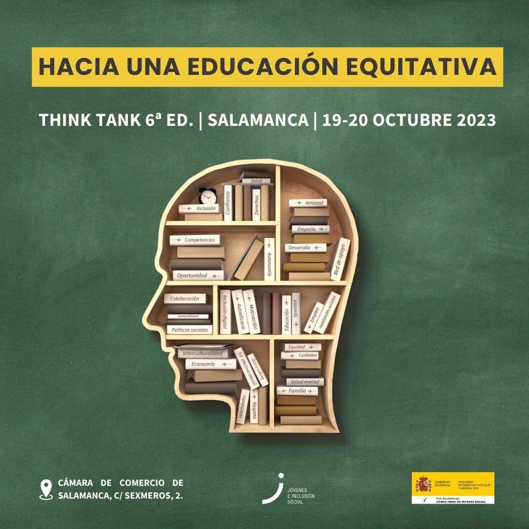 Lídia Gonzalez 🏳️🌈 (@lidiagomo) on Twitter photo La semana que viene, una parte del equipo de <a href="/aeitaca/">Ass. Educativa Itaca ⛵</a> <a href="/MonJoveLH/">Món JOVE ITACA</a> tenemos una cita en Salamanca!
La 6a edición del Think Tank de <a href="/jovenes_incl/">Jóvenes e Inclusión</a>
Un espacio para reflexionar, aprender y escuchar a l@s jovenes! La semana que viene, una parte del equipo de <a href="/aeitaca/">Ass. Educativa Itaca ⛵</a> <a href="/MonJoveLH/">Món JOVE ITACA</a> tenemos una cita en Salamanca!
La 6a edición del Think Tank de <a href="/jovenes_incl/">Jóvenes e Inclusión</a>
Un espacio para reflexionar, aprender y escuchar a l@s jovenes!