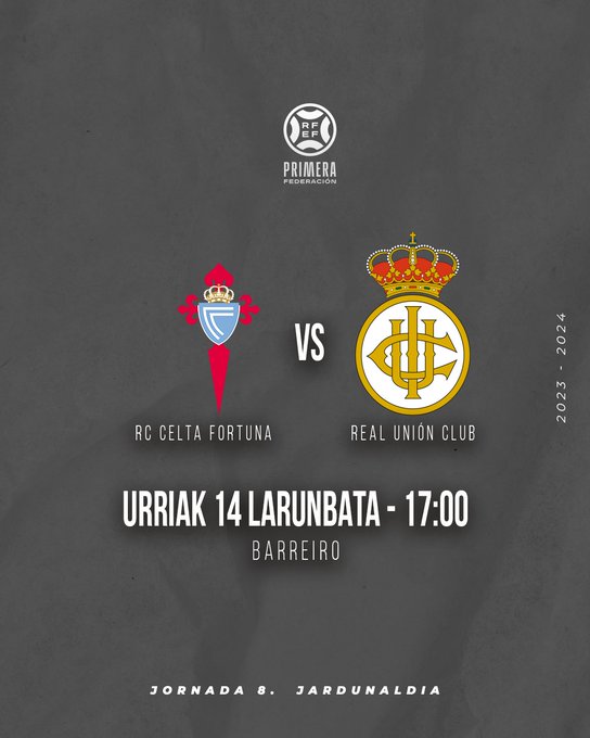  2023-2024 | 8º Jornada | Celta B 3 - 0 Real Unión de Irún F8J7JYfXIAAg3Y7?format=jpg&name=small