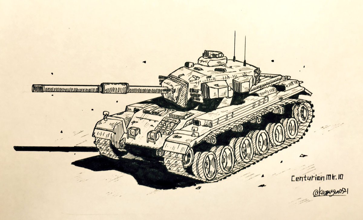 この頃はよく戦車描いてた気がする  #最近フォローした方は知らない過去絵を晒す