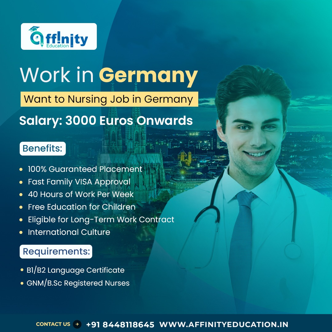 Dreaming of a Nursing Career in Germany? 🏥

 #NursingInGermany #HealthcareCareer #WorkInGermany #NursingJob #FamilyVISA #NurseLife #InternationalWork #DreamJob #NursingOpportunity #StudyAndWork