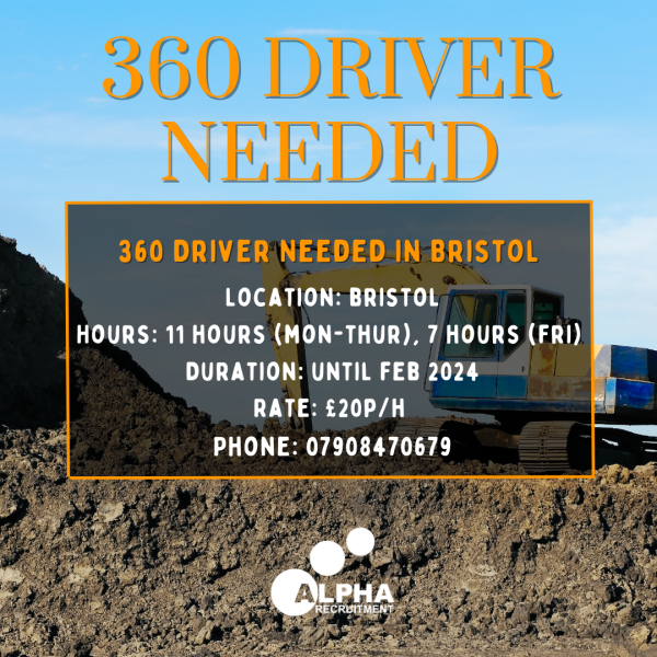 AlphaRecruit's tweet image. 🦺 360 DRIVER WORK UNTIL FEBRUARY 2024 🦺

Call Caitlin on 07908470679 to apply 

Or, Register your interest using this link: 
bit.ly/AlphaReg 

#AlphaRecruitment #AlphaJobs #360 #CPCS #NPORS