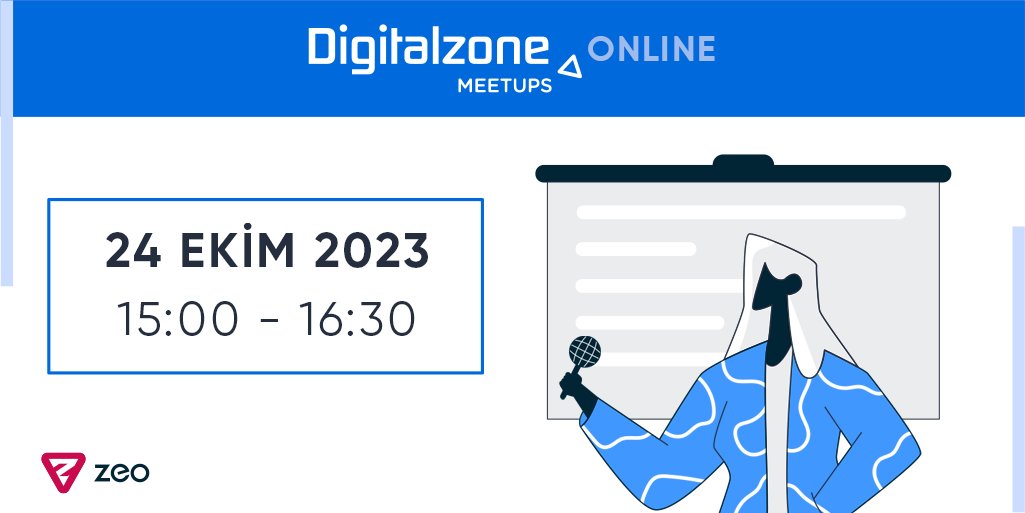 📢 24 Ekim Salı günü saat 15:00’te online olarak gerçekleşecek olan #Digitalzone Meetups konuşmacıları belli oldu! Hemen ücretsiz kayıt olmak için 👉 bit.ly/3ZNs8tP

#webinar #digitalzone #meetup #dijitalpazarlama #Zeo