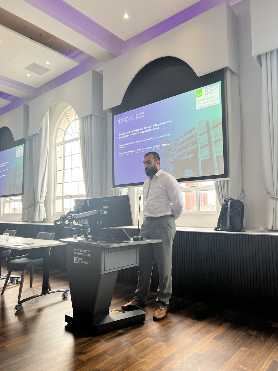 JumokeAdeyemi (@jumokeadeyemidr) on Twitter photo Great presentation by DDSc Endodontic trainee Ayman Al-bassi at the joint Periodontal research group BSODR-BSP event. Great start to the BSP Birmingham conference <a href="/BSPerio/">BSPerio</a> <a href="/BSODR_UK/">BSODR</a> <a href="/livunidentistry/">UoL School of Dentistry</a> <a href="/emmoawad/">Emad moawad</a> <a href="/LongridgeNick/">Nick Longridge</a> <a href="/FadiJarad/">Fadi Jarad</a> <a href="/BissellProf/">Prof Vince Bissell</a> <a href="/LivuniILCaMS/">Institute of Life Course and Medical Sciences</a> Great presentation by DDSc Endodontic trainee Ayman Al-bassi at the joint Periodontal research group BSODR-BSP event. Great start to the BSP Birmingham conference <a href="/BSPerio/">BSPerio</a> <a href="/BSODR_UK/">BSODR</a> <a href="/livunidentistry/">UoL School of Dentistry</a> <a href="/emmoawad/">Emad moawad</a> <a href="/LongridgeNick/">Nick Longridge</a> <a href="/FadiJarad/">Fadi Jarad</a> <a href="/BissellProf/">Prof Vince Bissell</a> <a href="/LivuniILCaMS/">Institute of Life Course and Medical Sciences</a>