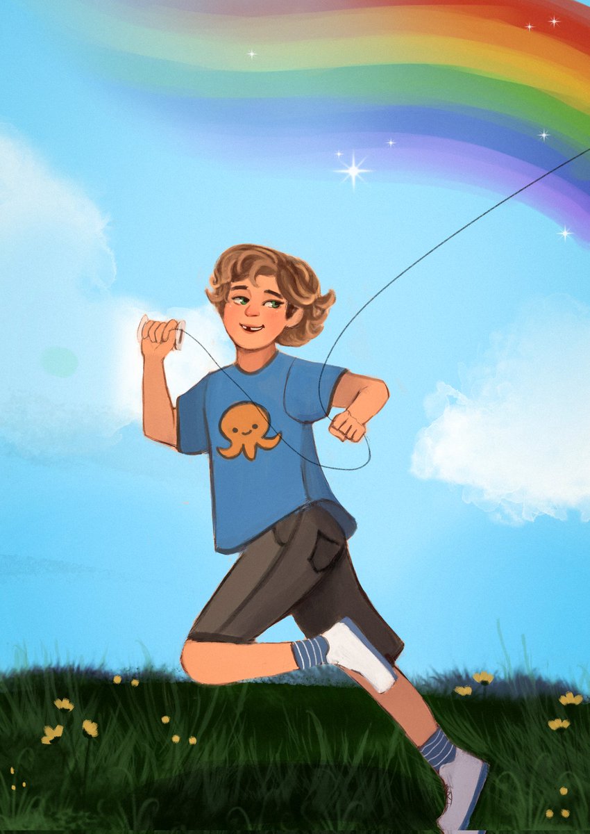 I remembered running across the field, grinning with delight as my big blue nylon octopus rose into the air. 

#PJO #PercyJackson #CotG