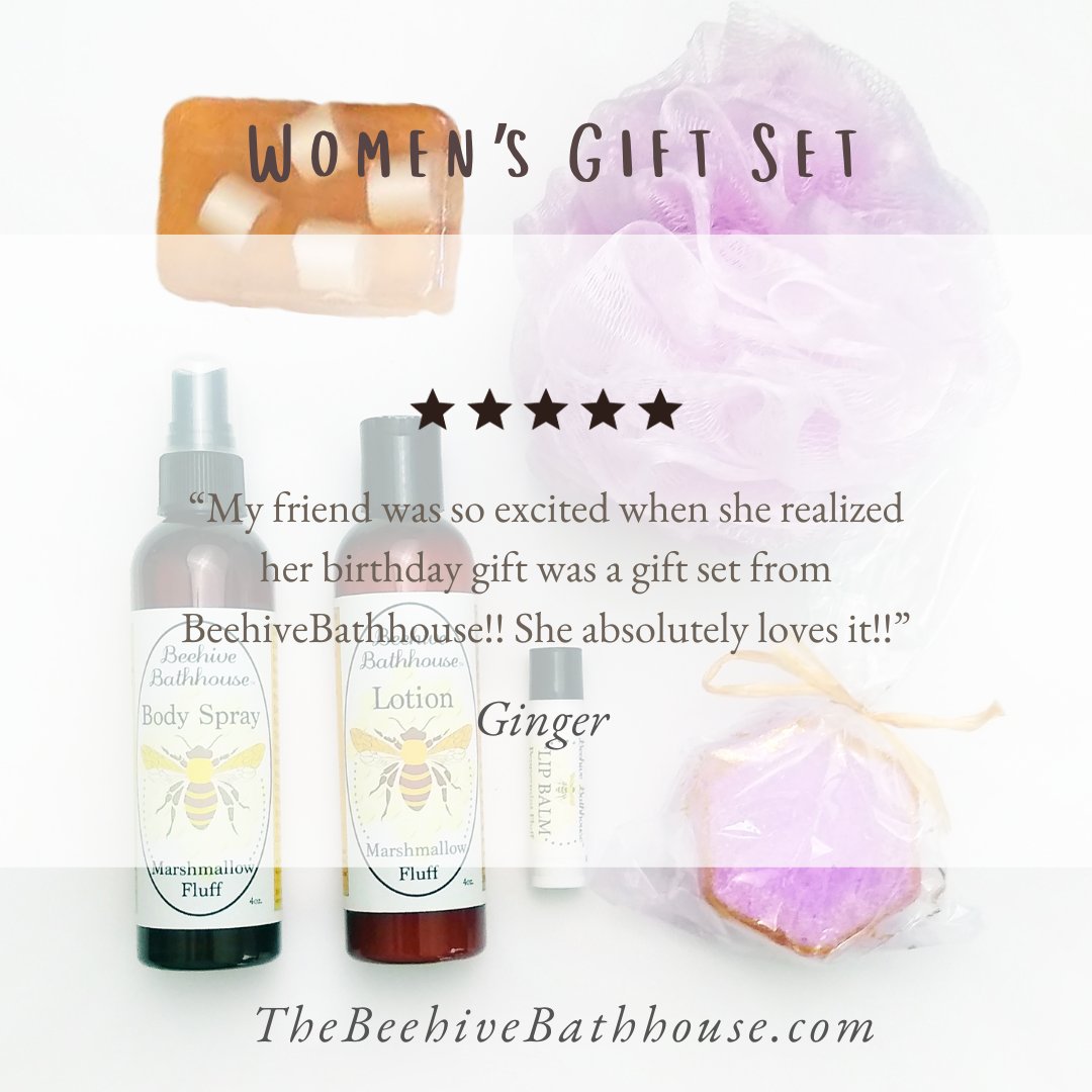 We love reviews from our customers. 

#TheBeehiveBathhouse #womensgifts