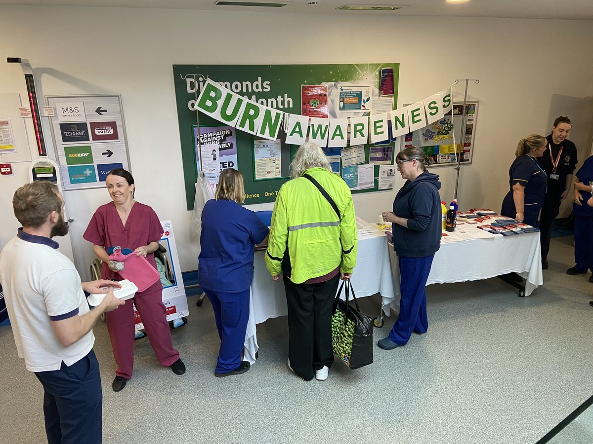 gill_stirrup's tweet photo. Come down and be “Burns Aware” 🤕 prevention is key! 
we have quizzes  and lots to knowledge and tips share @manchesterfire 
#NBAS2023 #BeBurnsAware #BurnsPrevention @james_bedford @himynameisjaneg @BritishBurn  @dr_sally_briggs @nadeemkhwaja https://t.co/yOeomlbvGu
