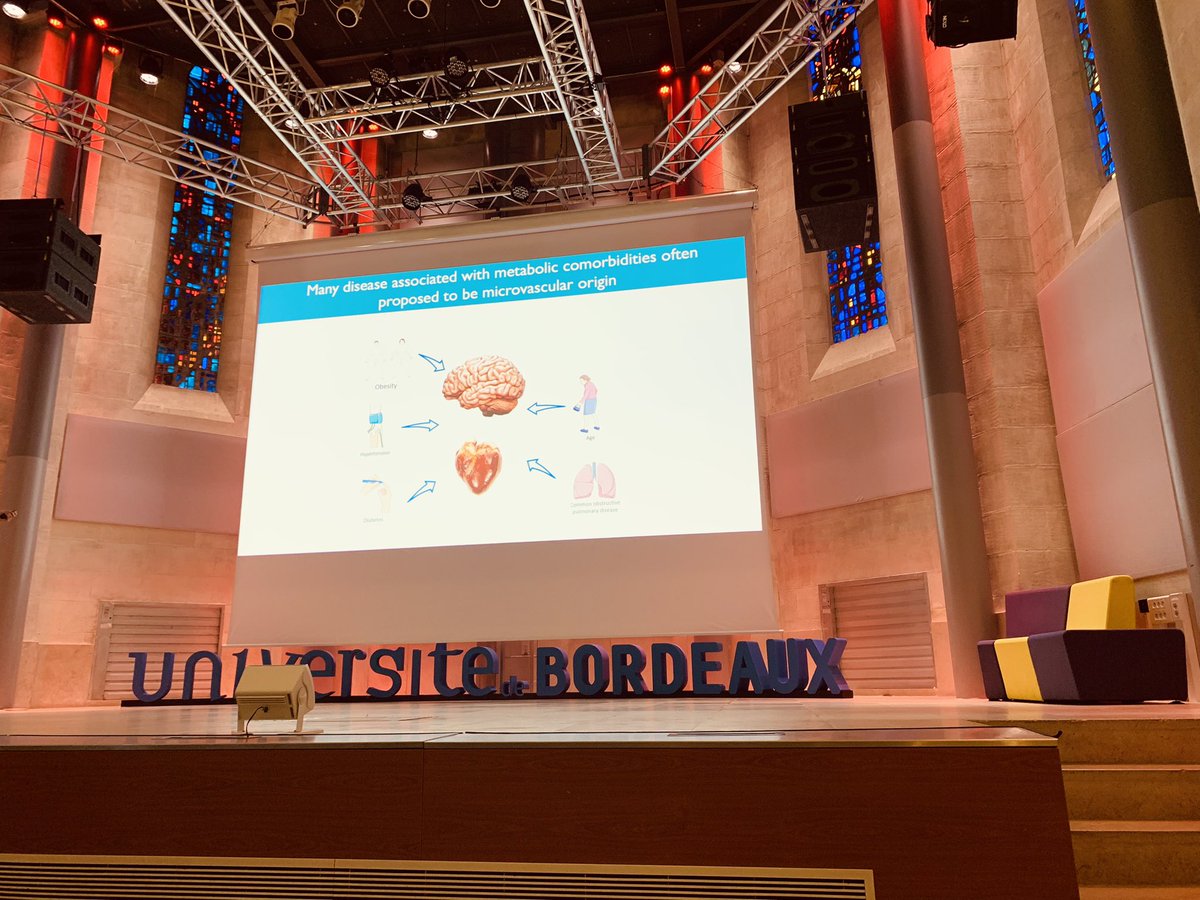 It s a beautiful start <a href="/sf_angiogenese/">SFA</a> <a href="/univbordeaux/">Université de Bordeaux</a> with a great line of speakers, short com and posters 😎