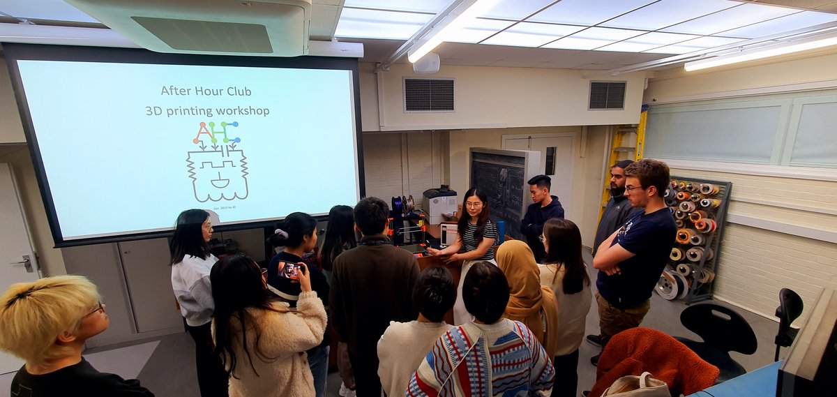 Second After Hour Club's open workshop on 3D printing where students from all disciplines will design and print their own named keyrings to take home. <a href="/SchoolOfEng_UoE/">School of Engineering</a>