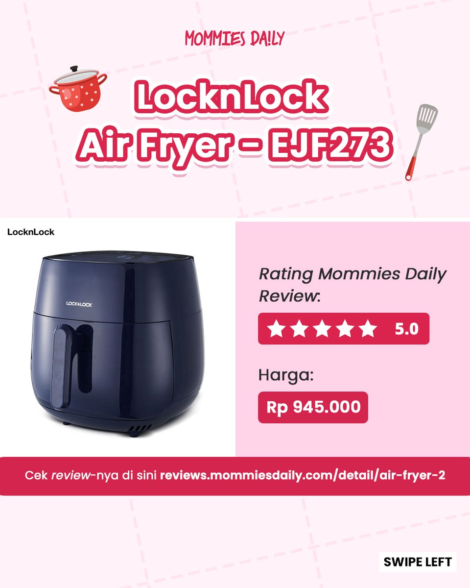mommiesdaily's tweet photo. Buat Mommies yang bingung pas mau beli kitchenware Mommies mau kasih Rekomendasi Kitchenware dengan review terbaik di #MDReview😍

Cek review selengkapnya di sini⁠ ➡️https://t.co/LY2UOJraMY https://t.co/iZXNJGXFMI