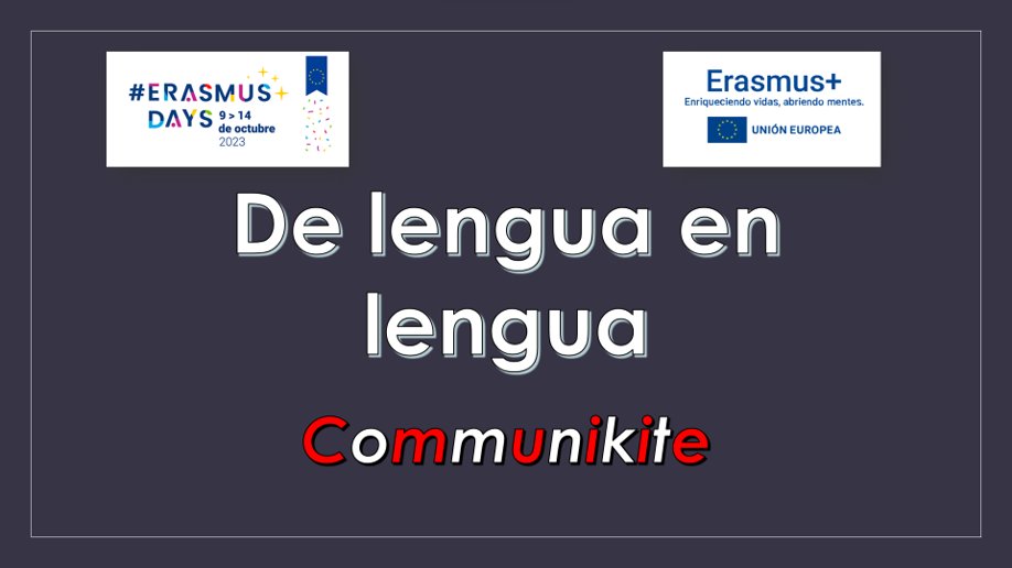 📡This week the Erasmus Days 2023 are being celebrated all around Europe. Our recently approved project, COMMUNIKITE, whose website will be soon available, invites you to participate in an interesting poll concerning the first approach to a new language 👇🏻